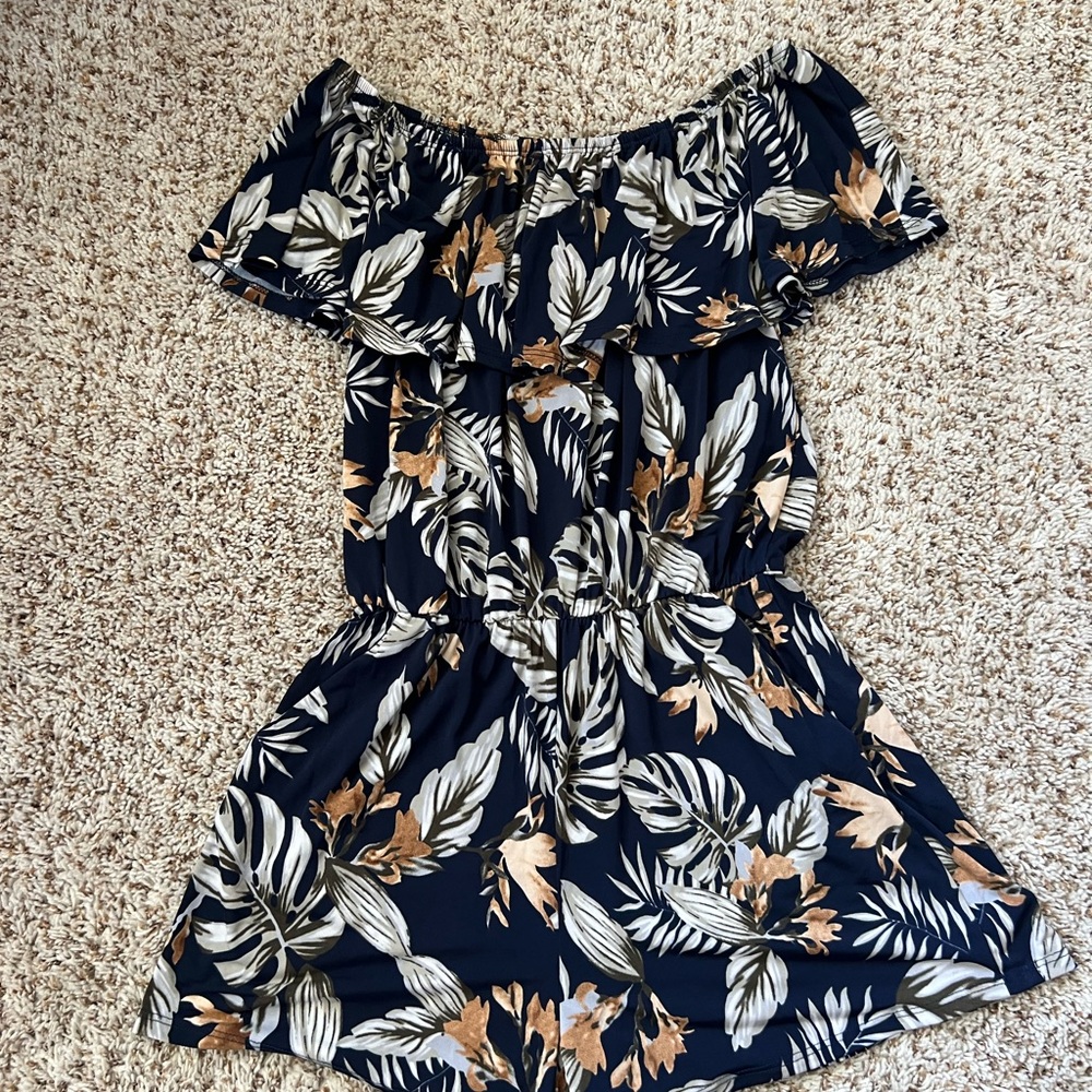 Floral Off-Shoulder Romper